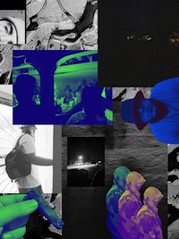 a collage of photos with people in them